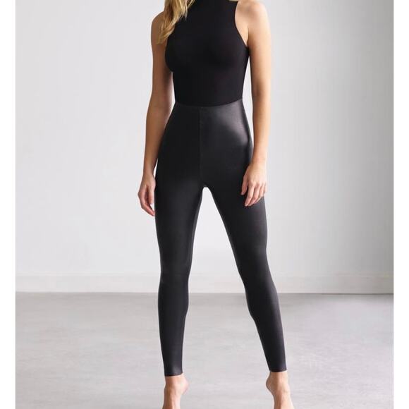 COMMANDO Faux Leather Leggings Black Medium M - Picture 1 of 10